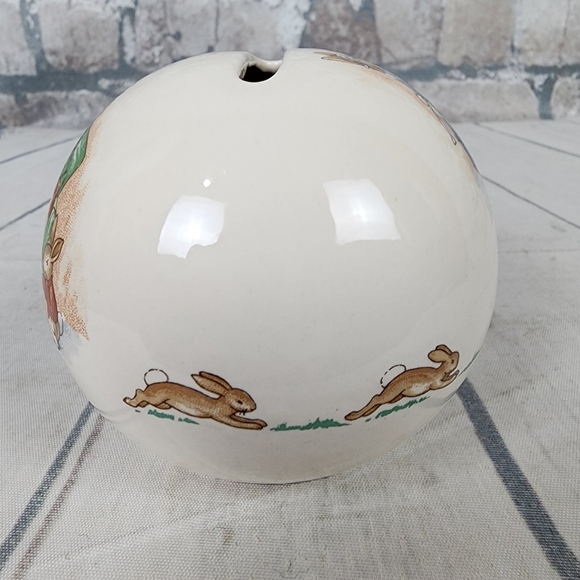 Royal Doulton Bunnykins Money Ball Bank Afternoon Tea Party 3" High - Picture 6 of 9